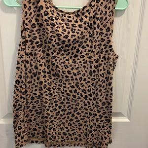 **NEXT TO NEW** Croft and Barrow Cheetah Tank Top